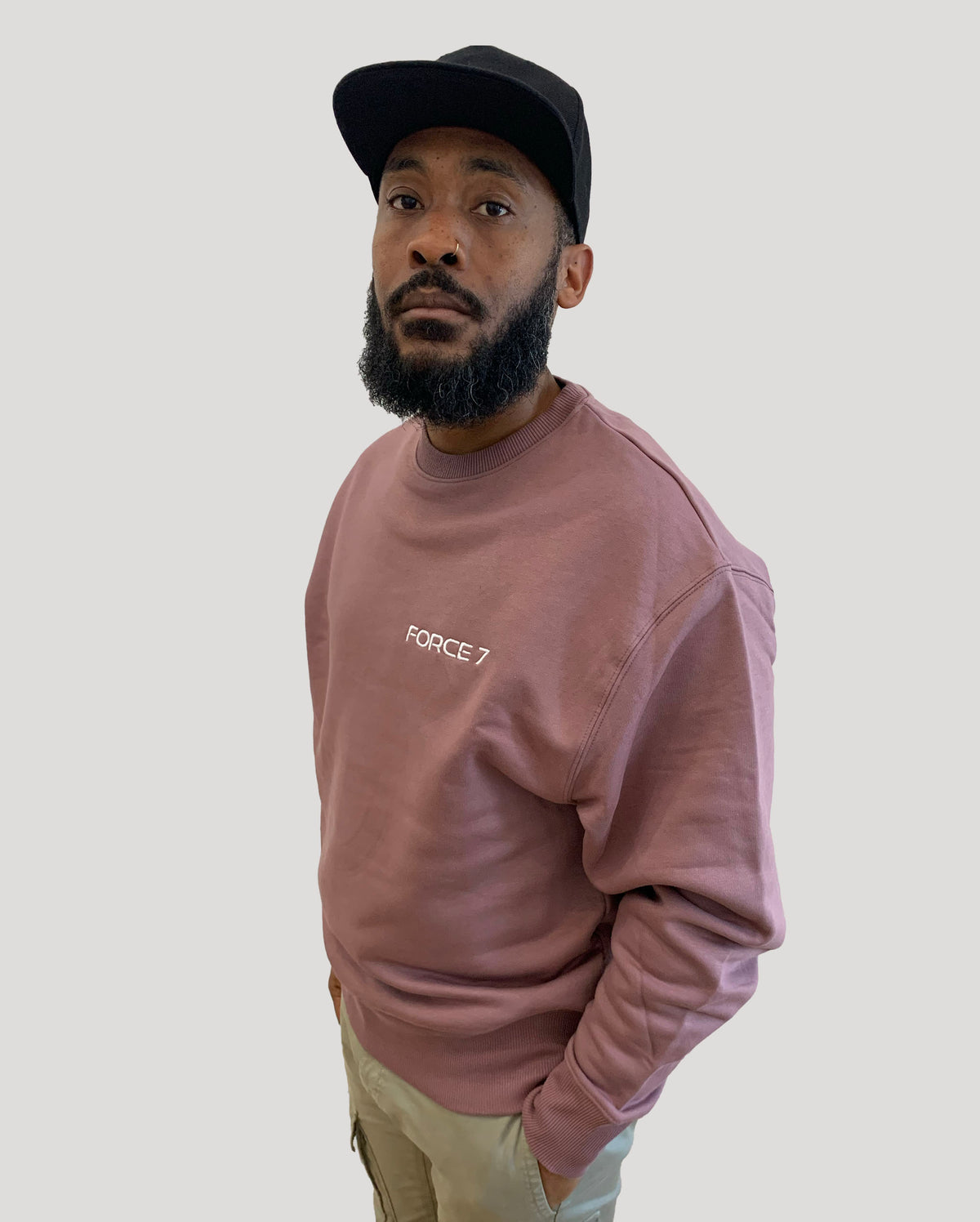 LIGHT BURGUNDY OVERSIZED JUMPER