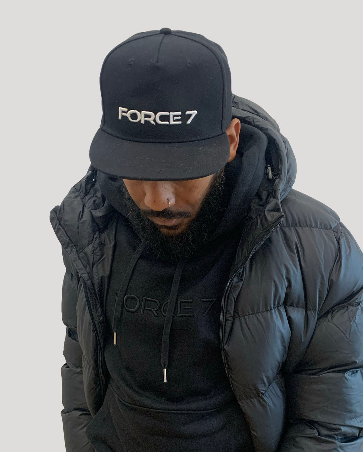 BLACK 3D LOGO SNAPBACK